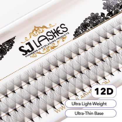 Pre Made Fan Lashes 12D
