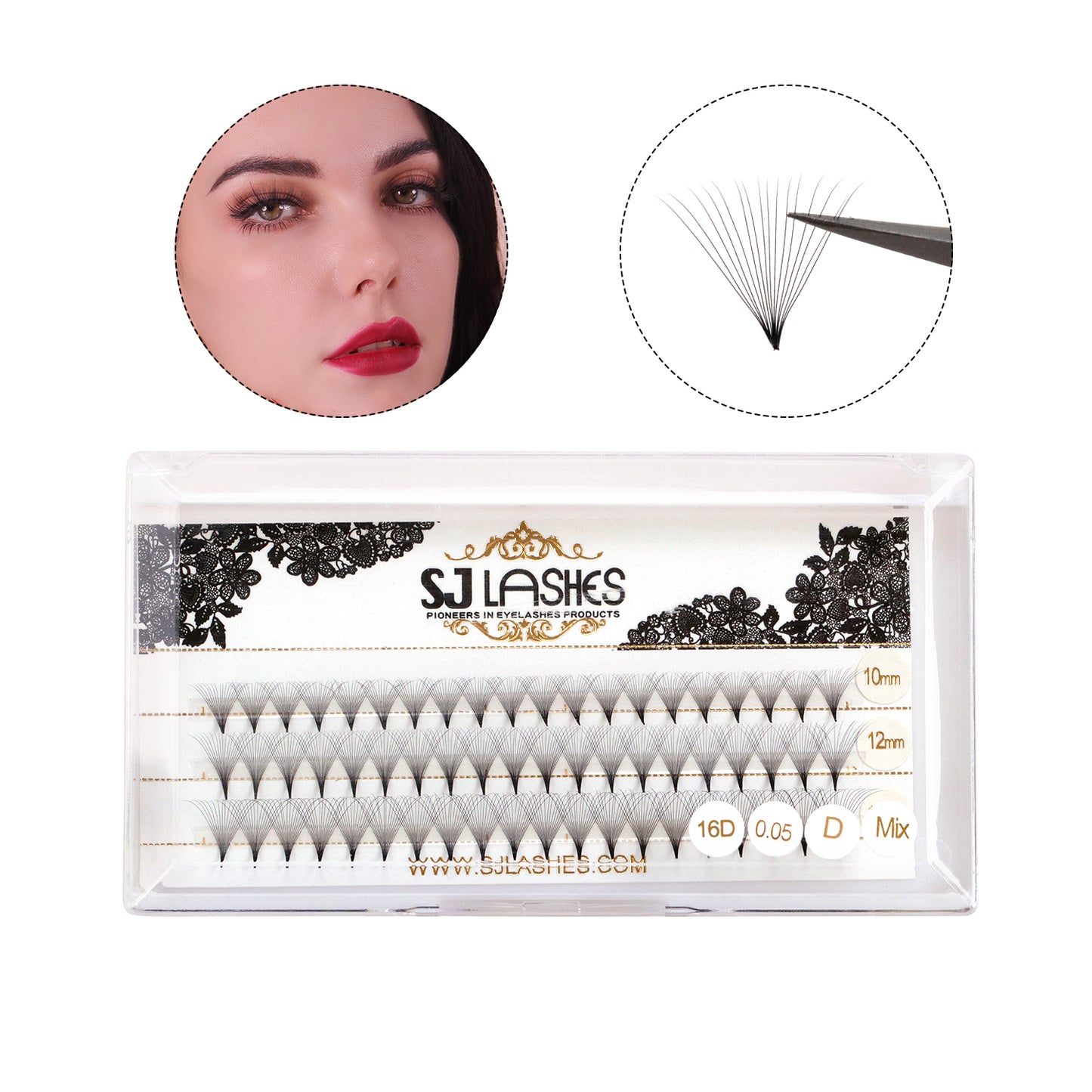 Pre Made Fan Lashes 16D