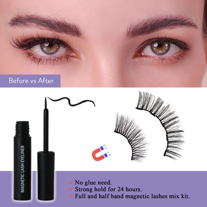 The Barely-There Featherlight Magnetic Set (5 Pairs Full Eye+Half Eye)