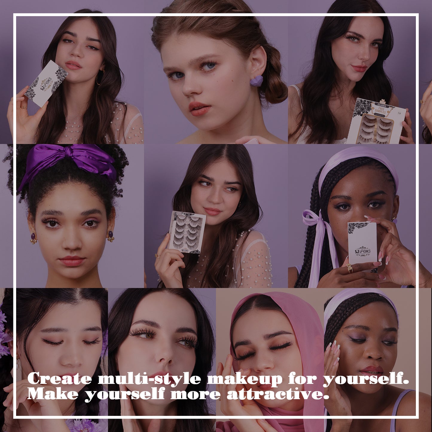 Накладные ресницы 5 пар