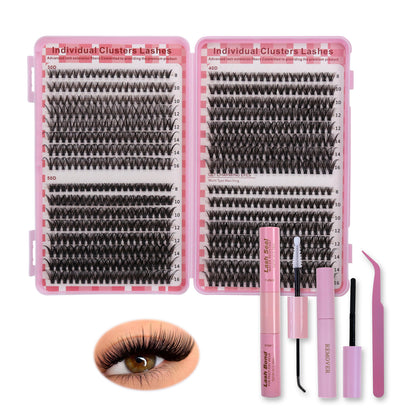 Classic Everyday Volume Cluster Lashes Kit (30D-50D Essential DIY Lashes)