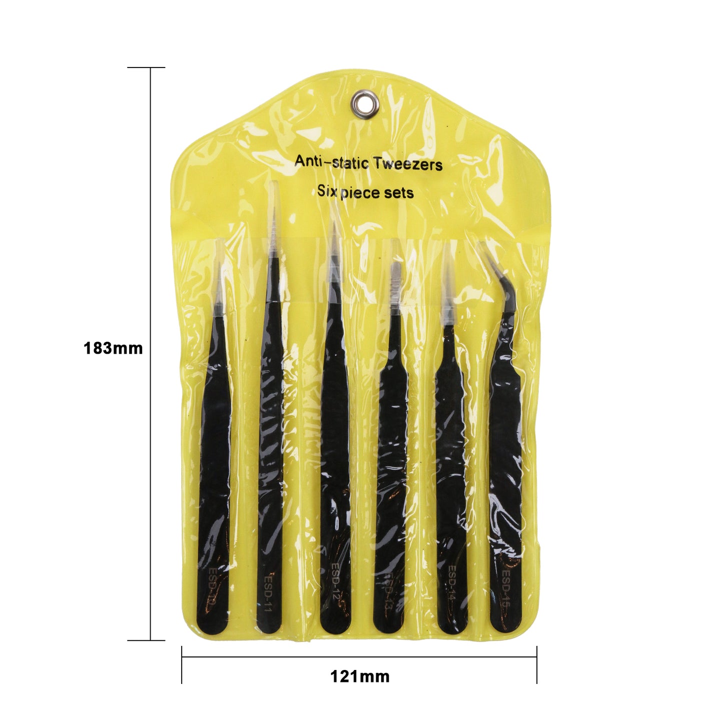Anti-static Tweezers 6-Piece Set