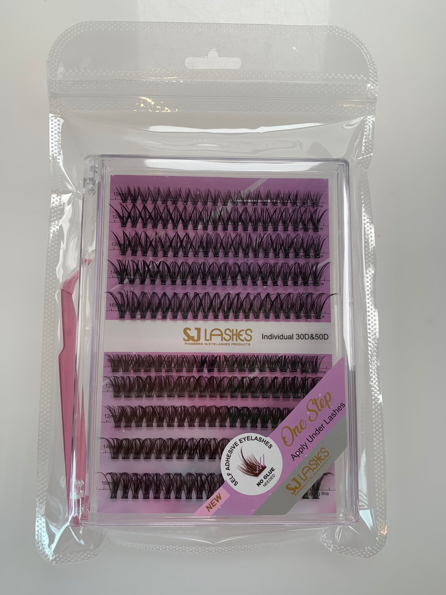 Pro Hybrid 30/50 Cluster Eyelashes Set (Glue-Free DIY Kit)