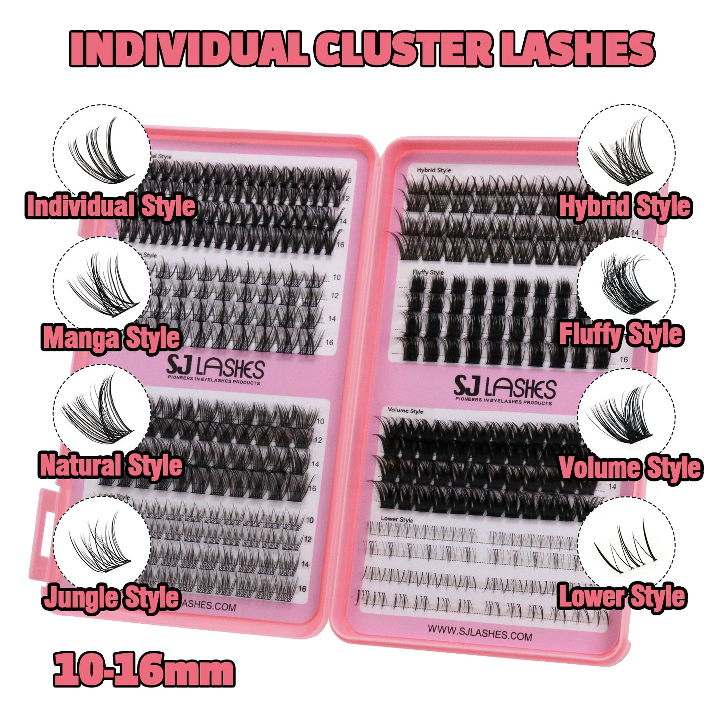 Total Eye Transformation DIY Cluster Lashes (Upper & Lower, 7 Eyelook Styles)