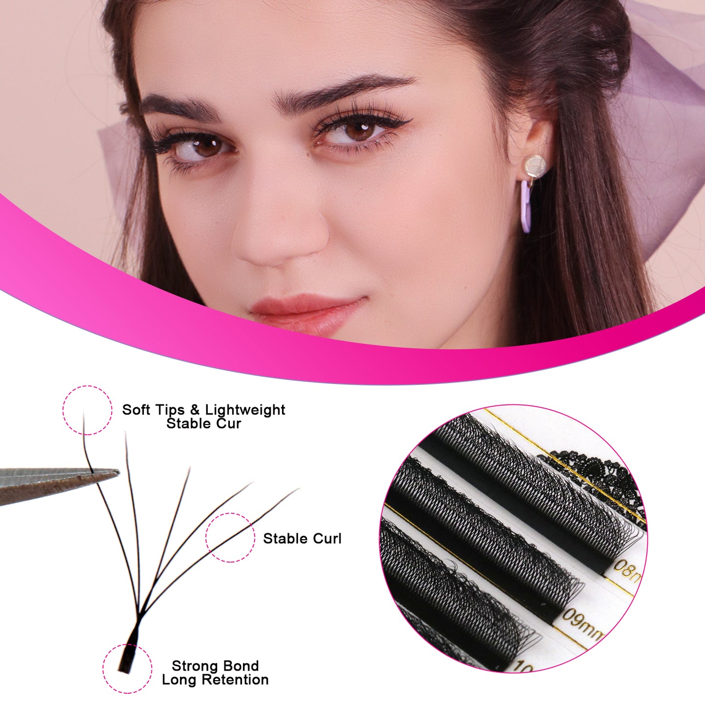 Pre Made W Shape Lashes 5D