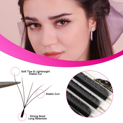 Pre Made W Shape Lashes 5D