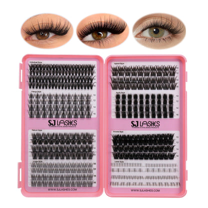 Total Eye Transformation DIY Cluster Lashes (Upper & Lower, 7 Eyelook Styles)