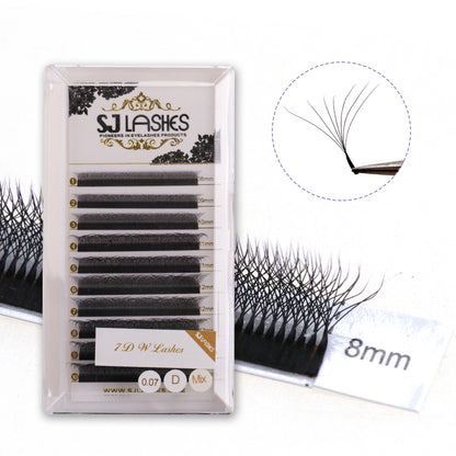 Pre Made W Shape Lashes 7D