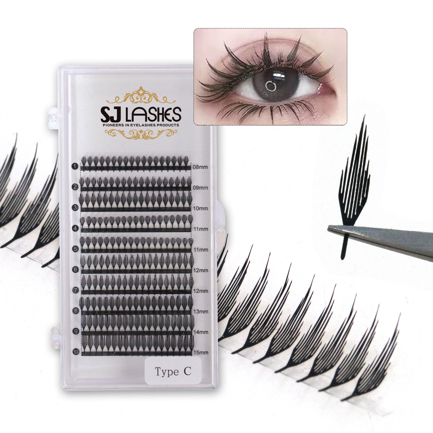 Anime Look Lashes Extensions Type C